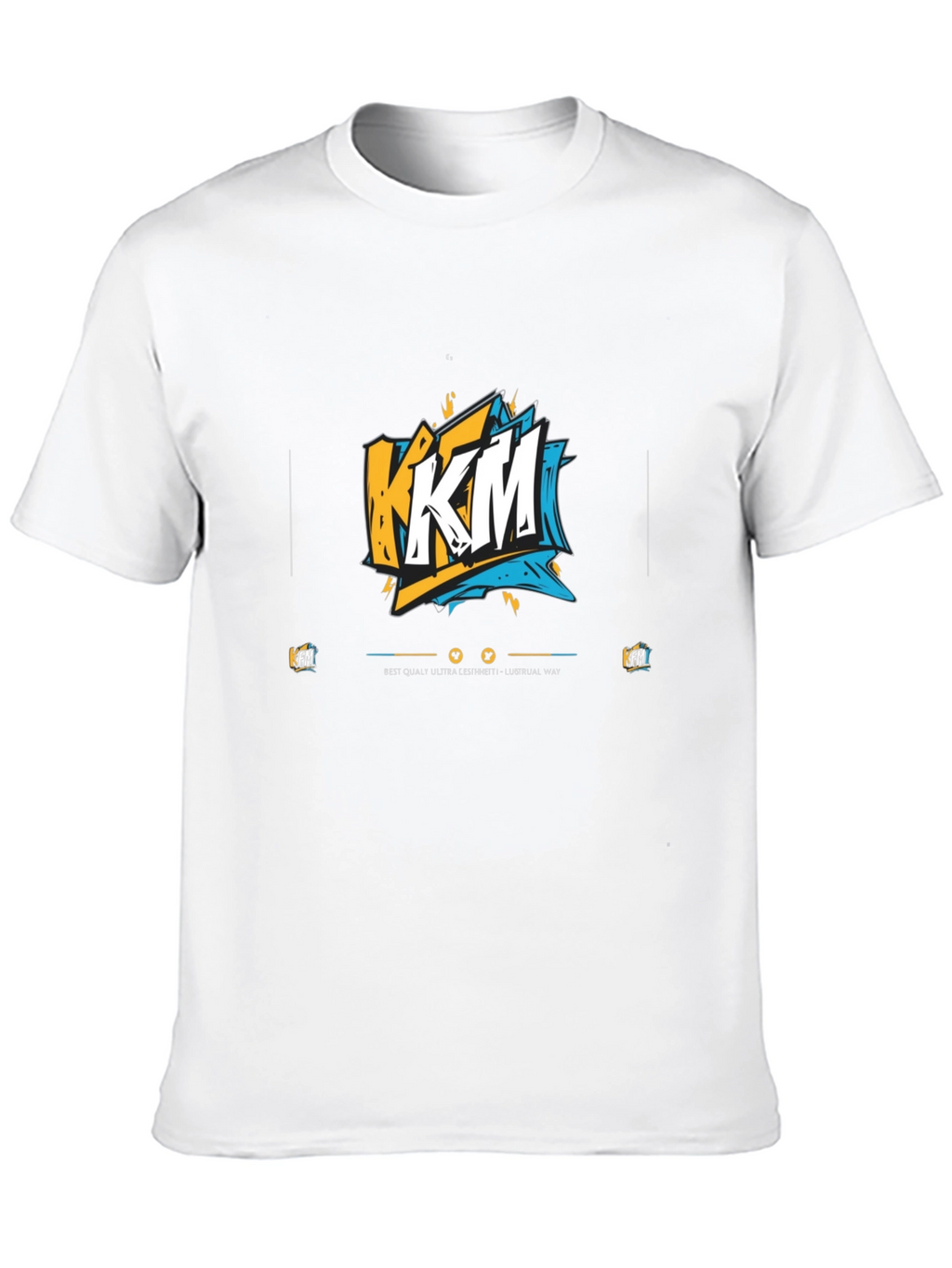 KFM Graphic Print Black T-Shirt