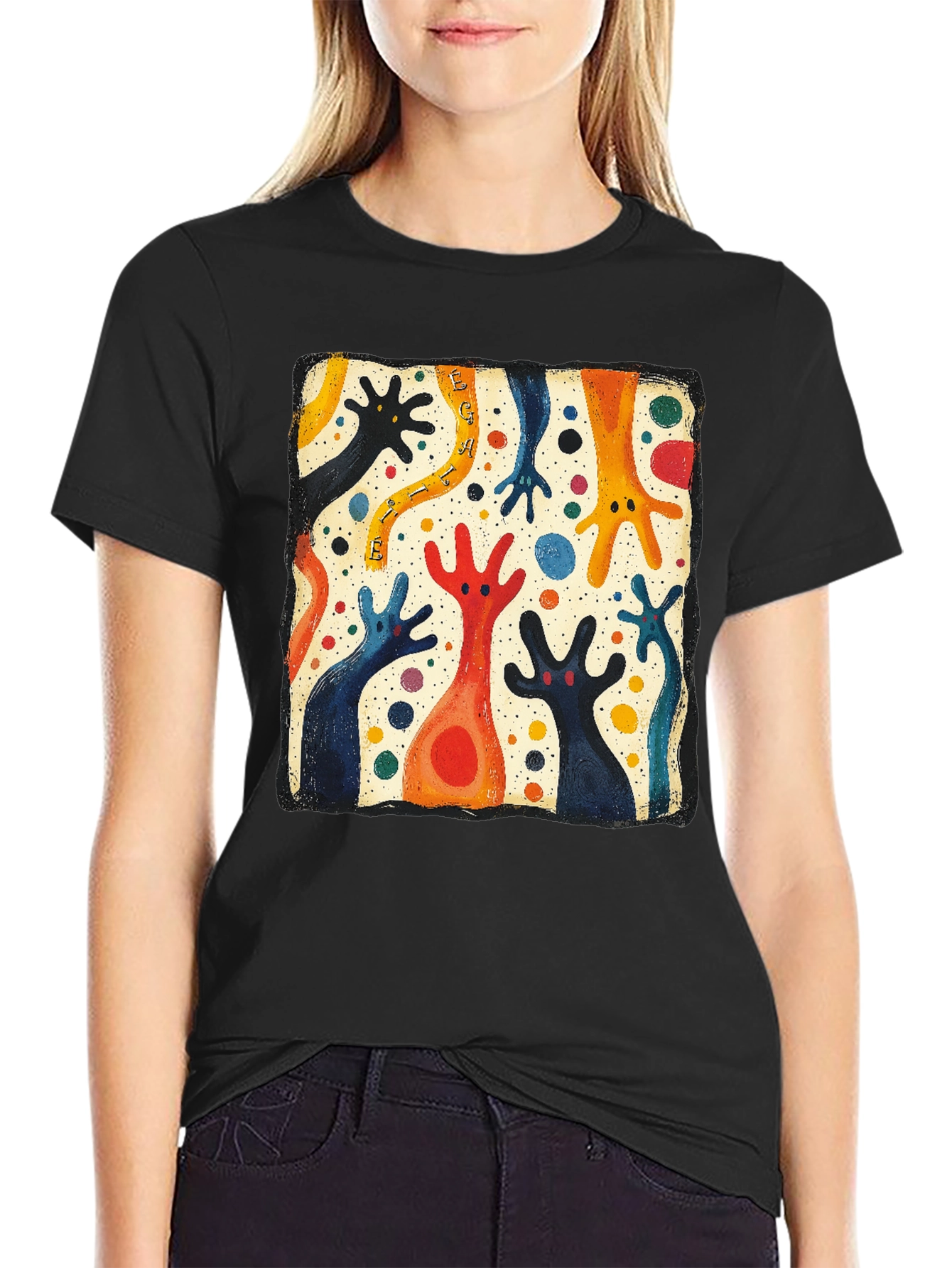 Abstract Colorful Creature Tee
