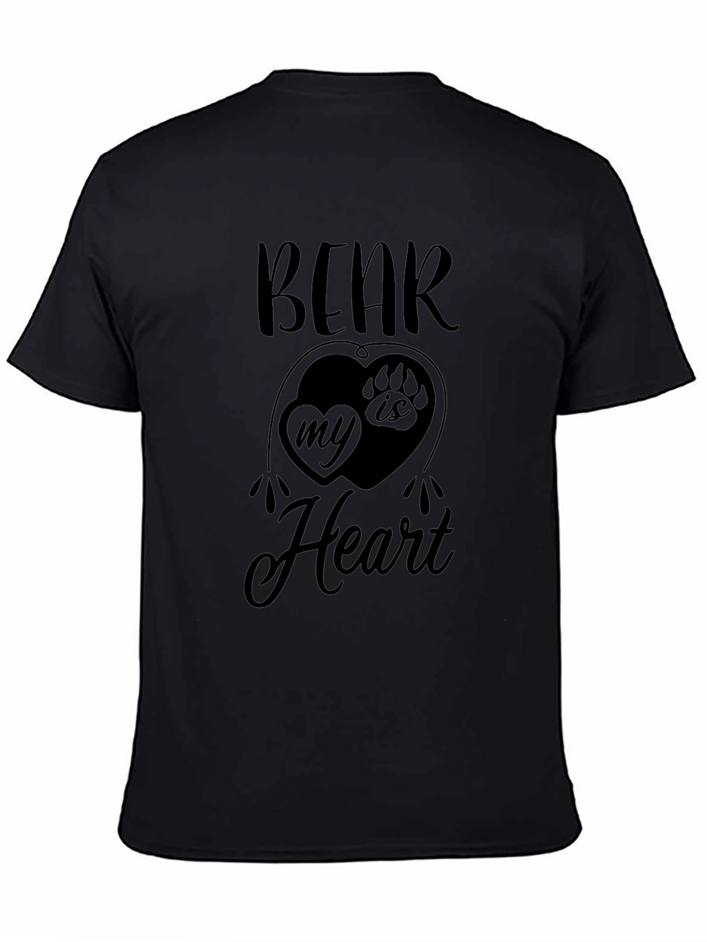 Bear Is In My Heart Graphic Print T-Shirt