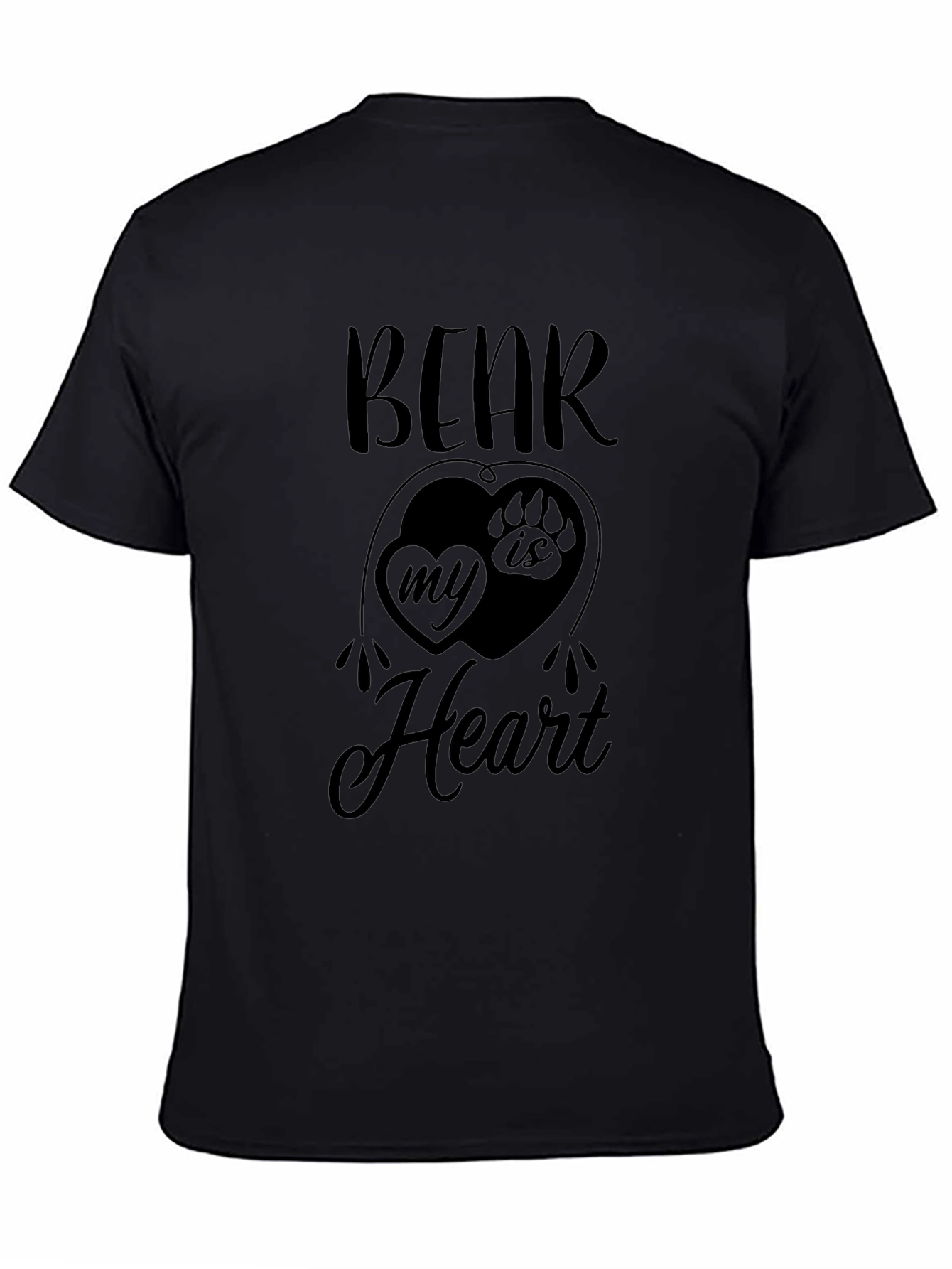 Bear Is In My Heart Graphic Print T-Shirt