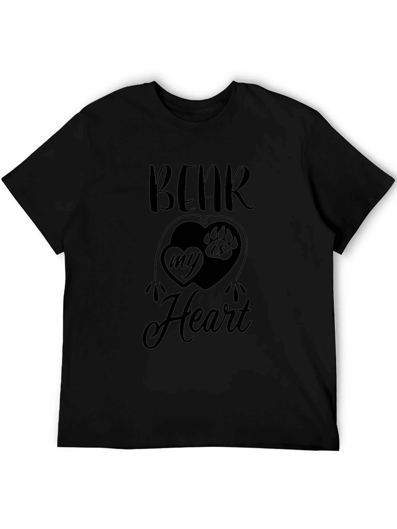 Bear Is In My Heart Graphic Print T-Shirt