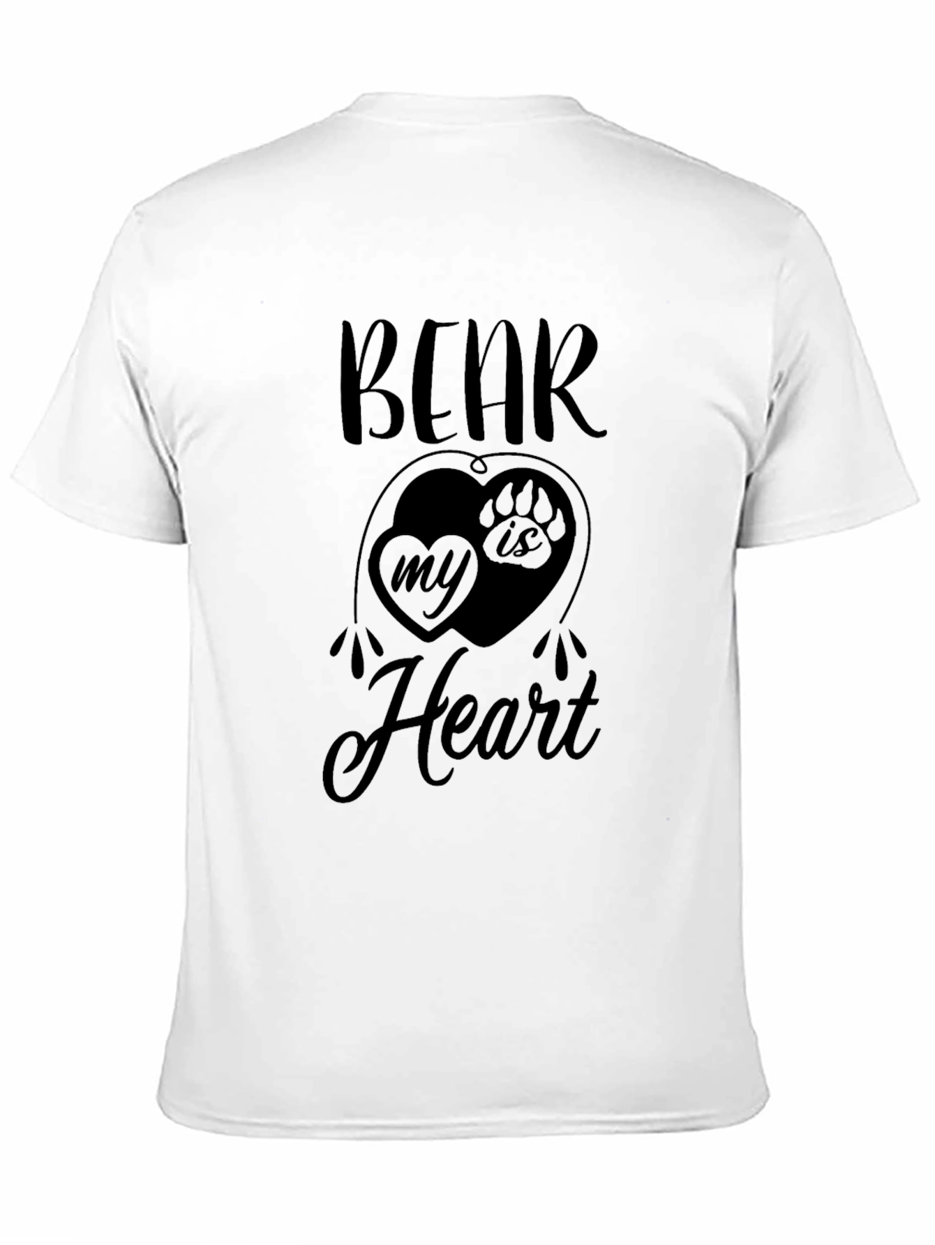 Bear Is In My Heart Graphic Print T-Shirt