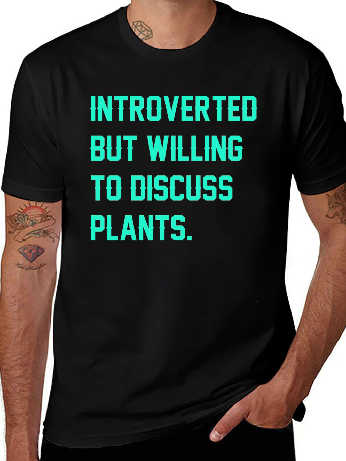 Introverted Plant Lover T-Shirt - Funny Gardening Tee