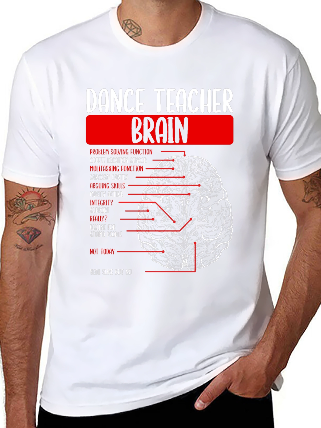 Dance Teacher Brain T-Shirt