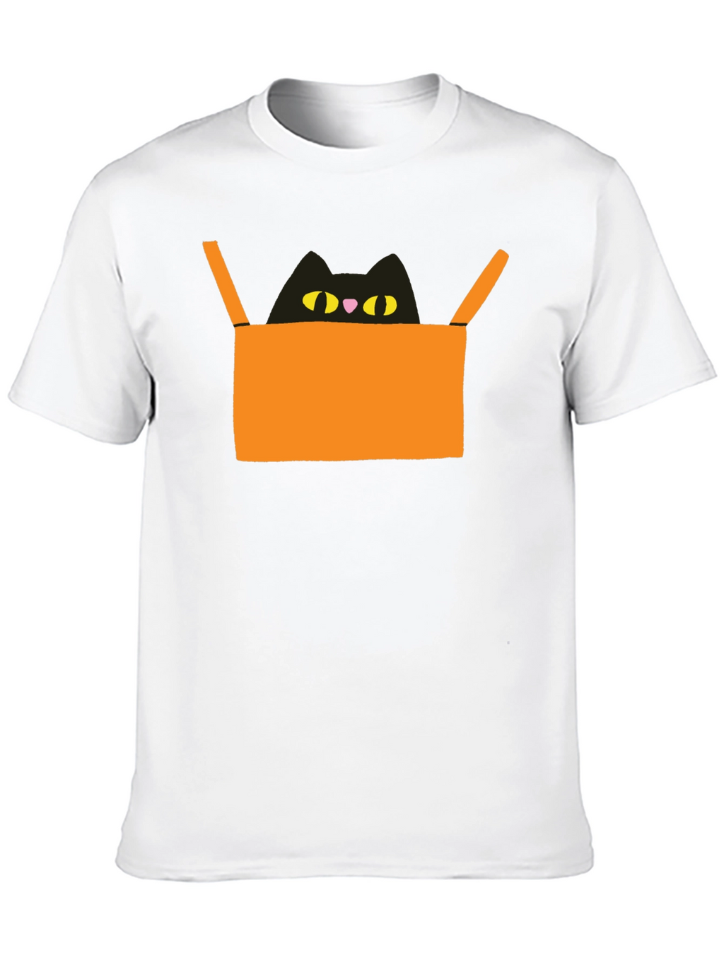 Cat in Box Graphic Tee - Unique Design