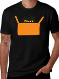 Cat in Box Graphic Tee - Unique Design