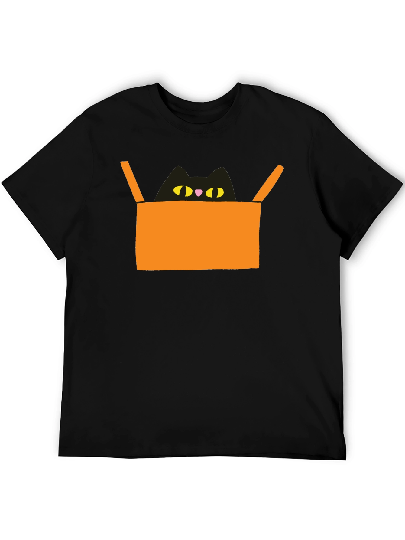 Cat in Box Graphic Tee - Unique Design