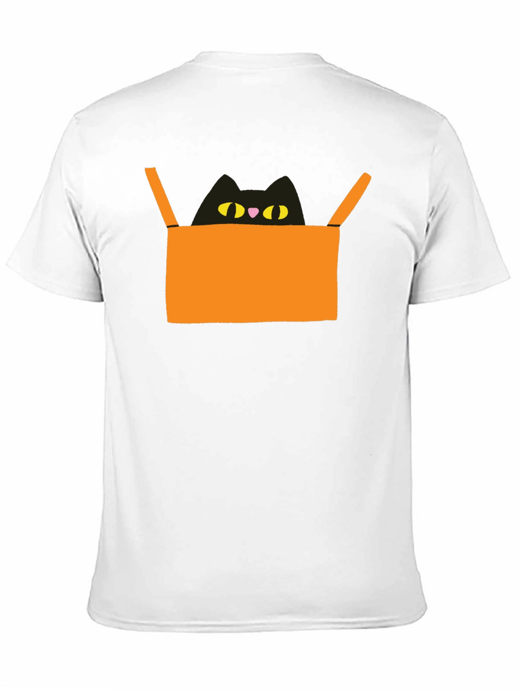 Cat in Box Graphic Tee - Unique Design
