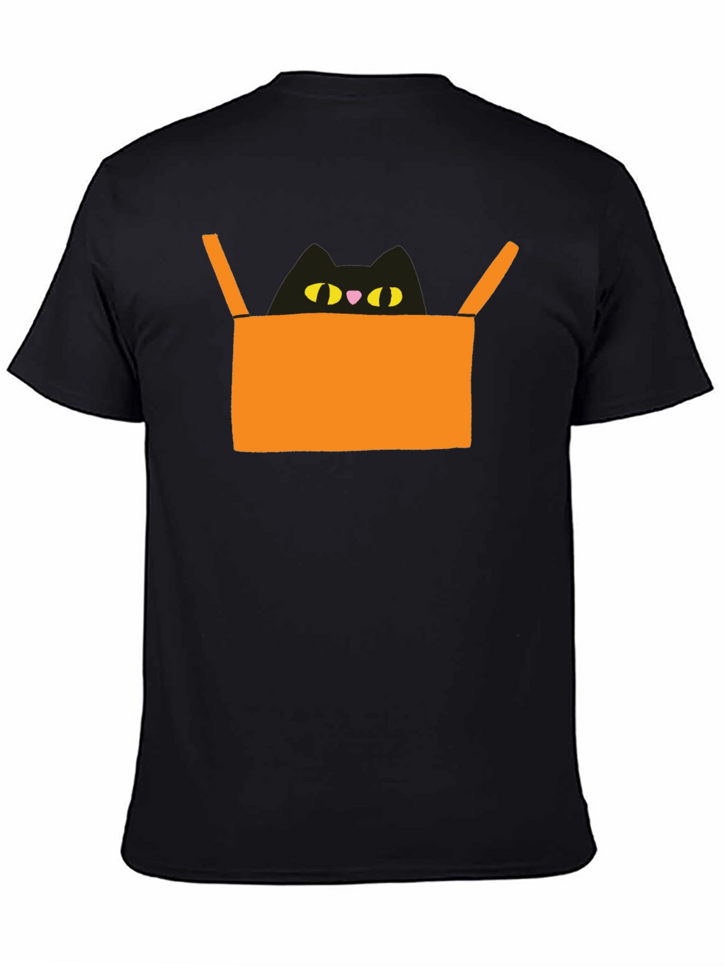 Cat in Box Graphic Tee - Unique Design