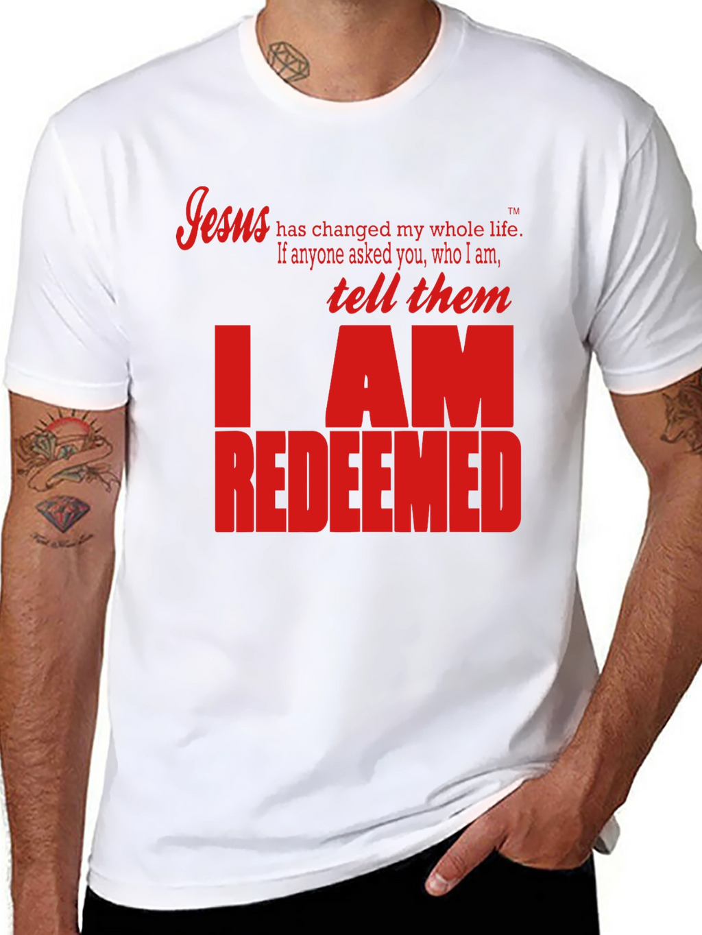 I AM REDEEMED Christian T-Shirt