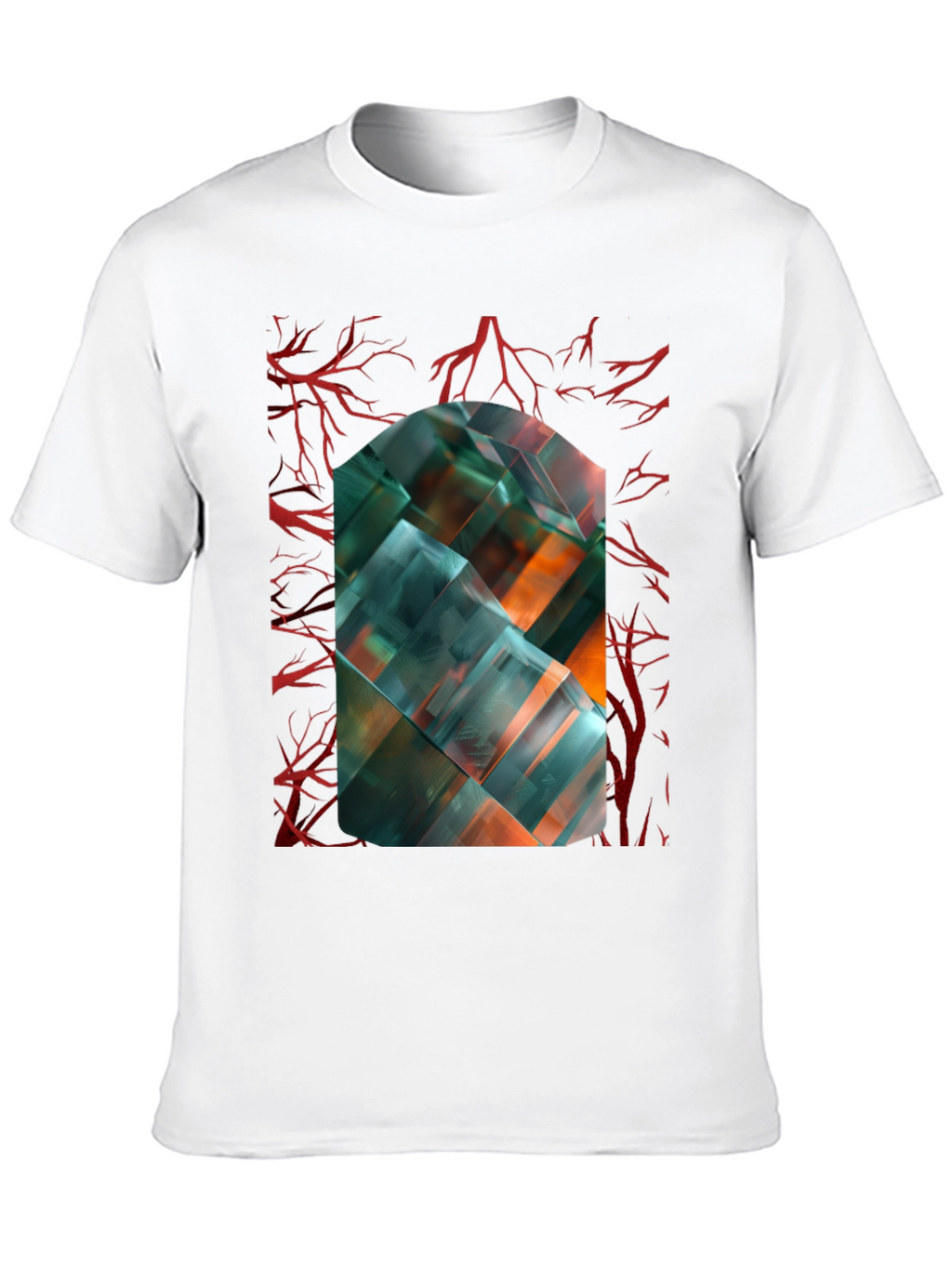 Abstract Geometric Art T-Shirt - Modern Design