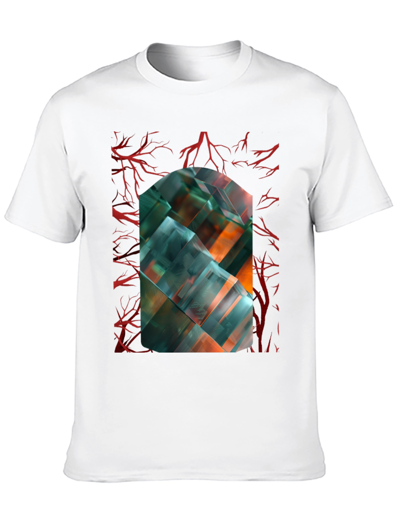 Abstract Geometric Art T-Shirt - Modern Design