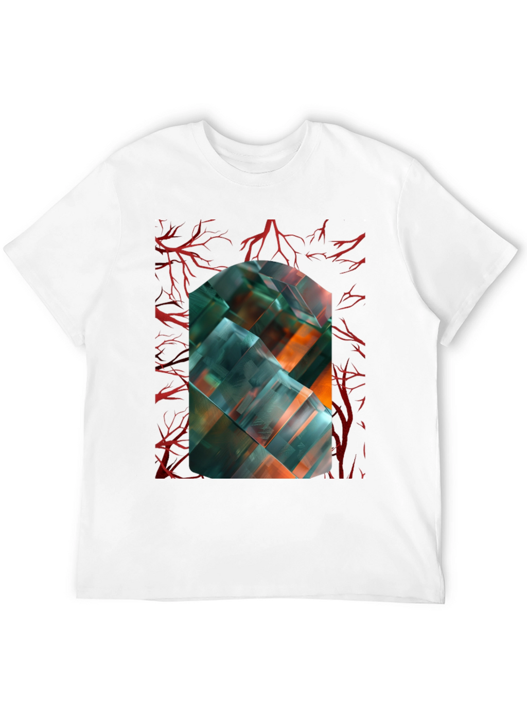 Abstract Geometric Art T-Shirt - Modern Design