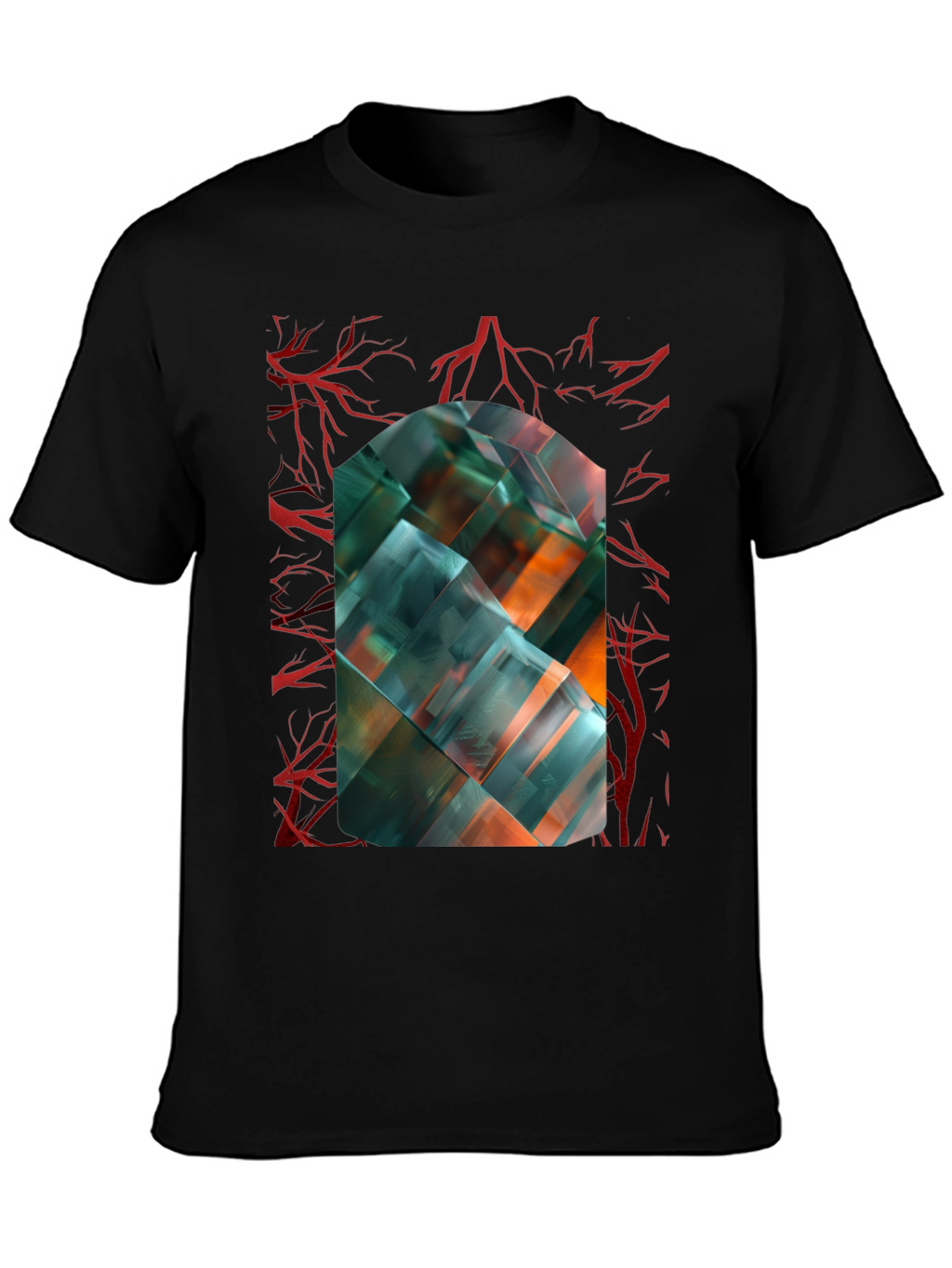Abstract Geometric Art T-Shirt - Modern Design