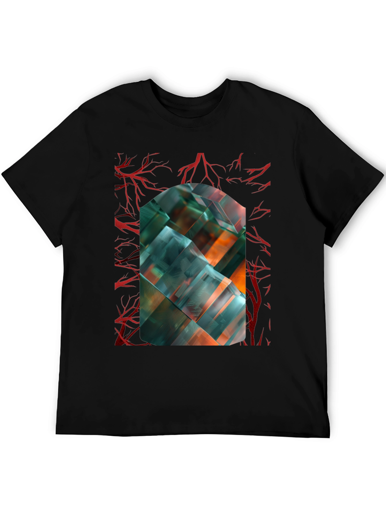 Abstract Geometric Art T-Shirt - Modern Design
