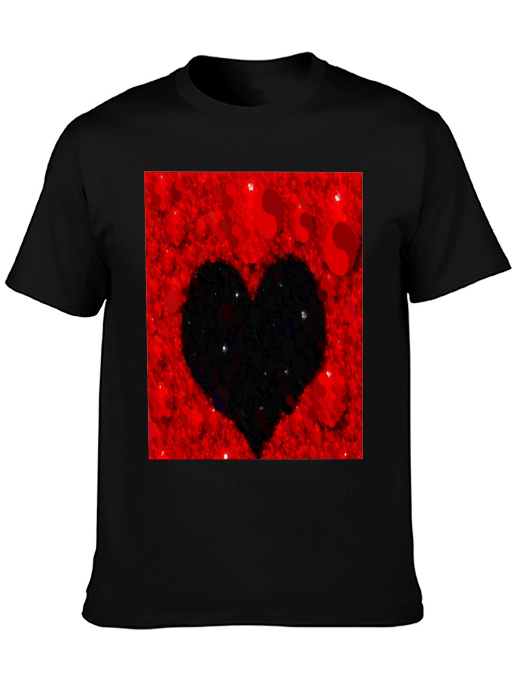 Heart Silhouette T-Shirt - Red Valentines Day Tee