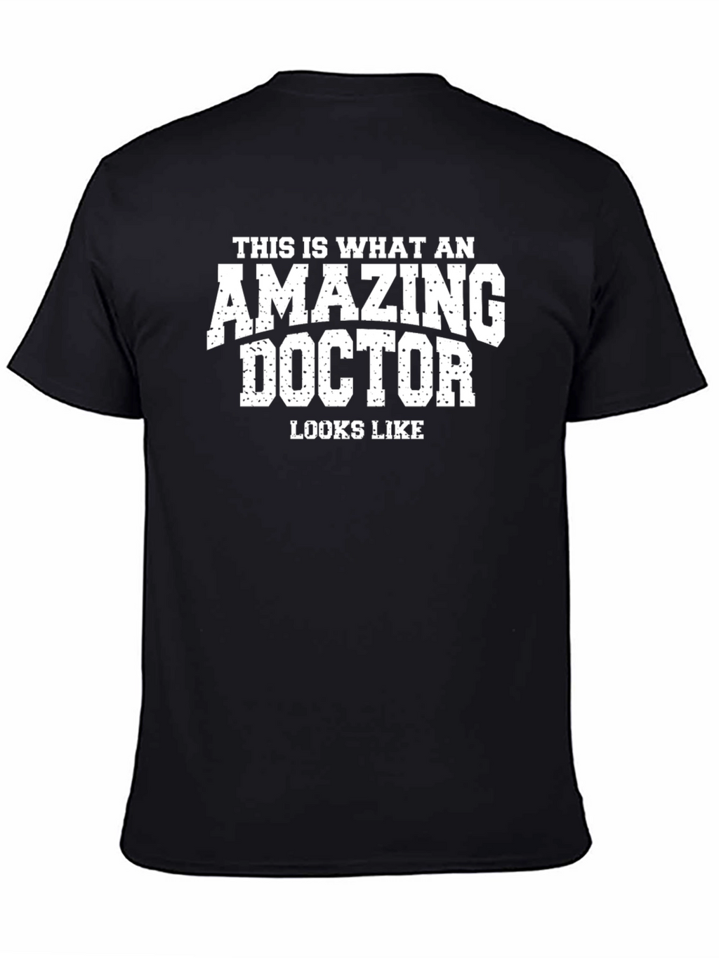Amazing Doctor Graphic T-Shirt - Black Cotton Blend