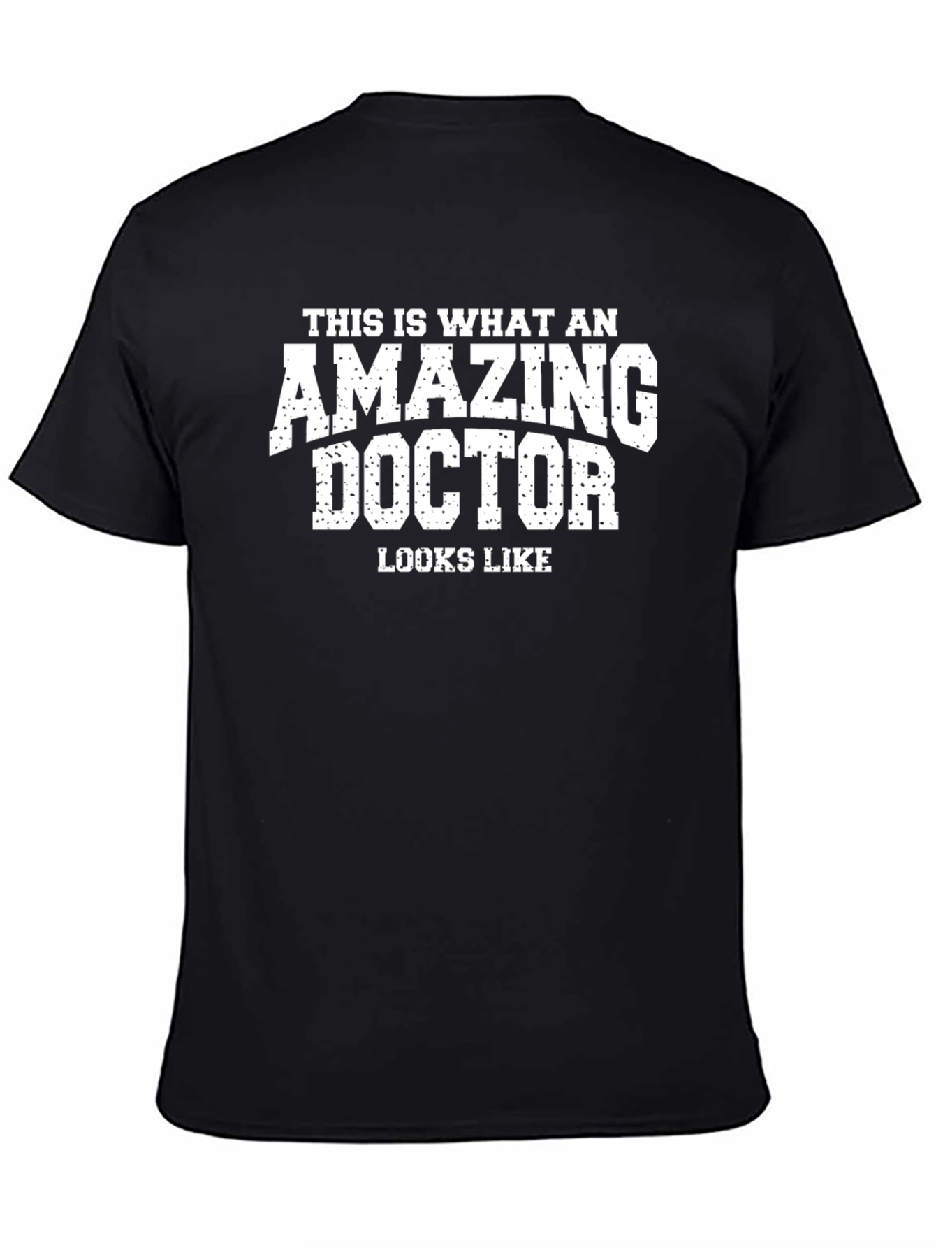 Amazing Doctor Graphic T-Shirt - Black Cotton Blend