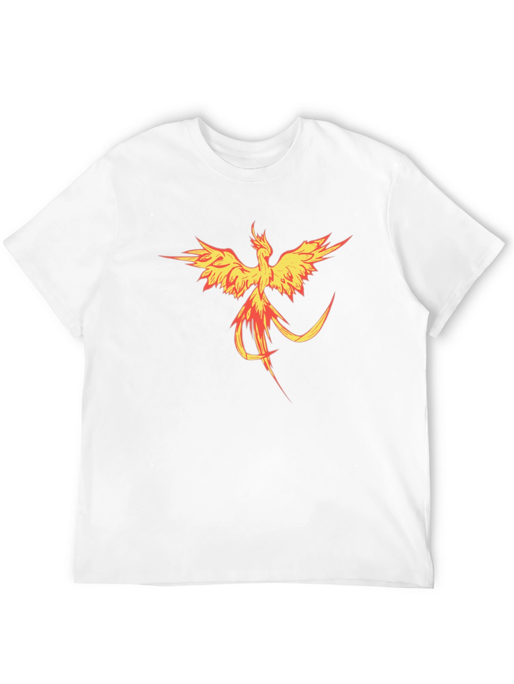 Fiery Phoenix Graphic Tee - Bold Black T-Shirt