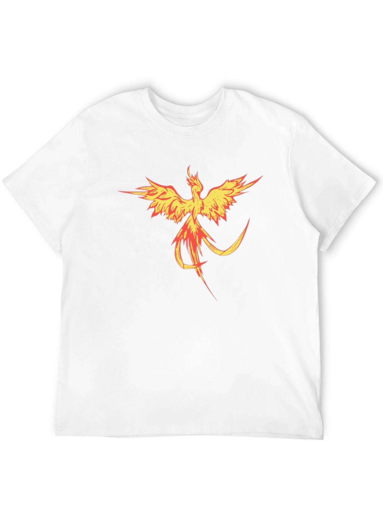 Fiery Phoenix Graphic Tee - Bold Black T-Shirt