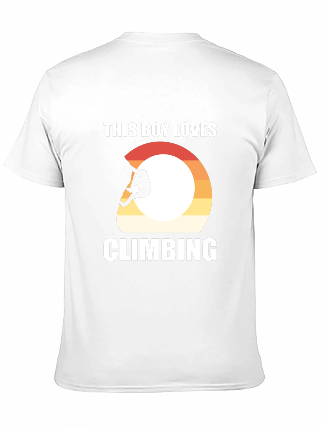 Climbing T-Shirt - This Boy Loves Climbing - Black