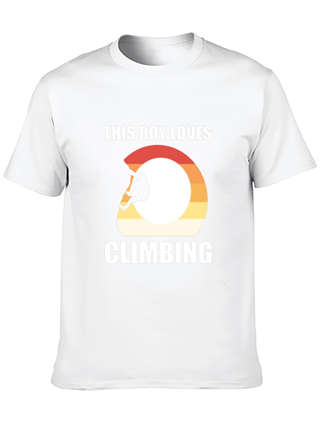 Climbing T-Shirt - This Boy Loves Climbing - Black