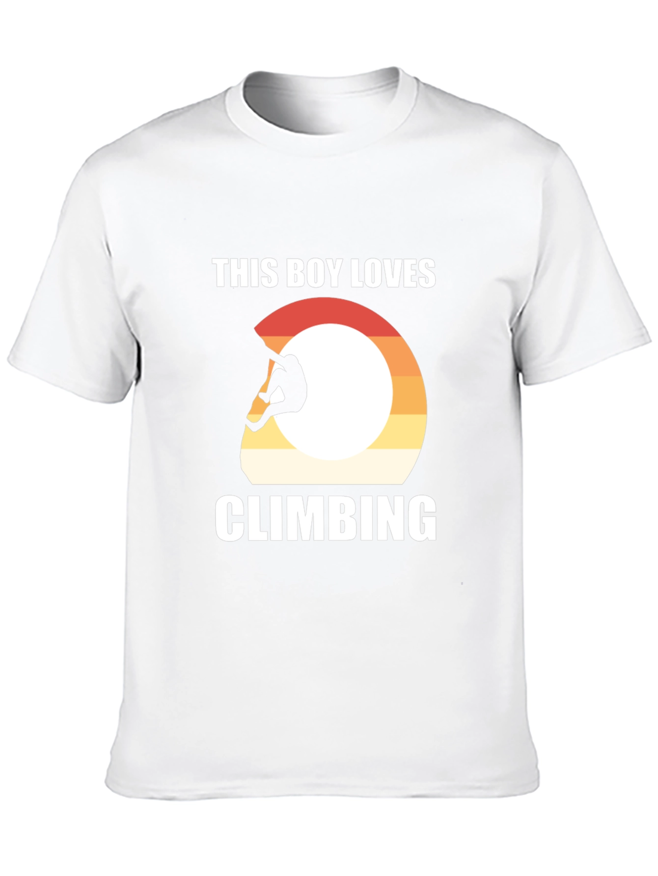 Climbing T-Shirt - This Boy Loves Climbing - Black