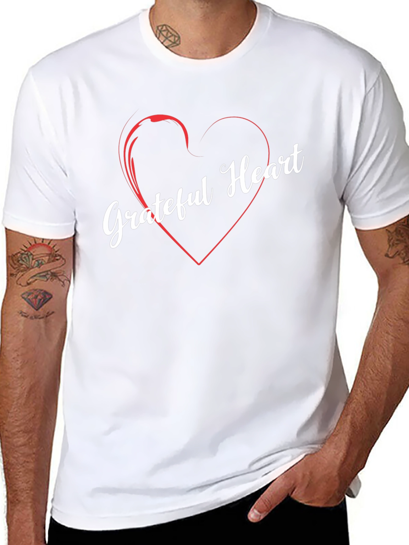 Grateful Heart Graphic Tee - Stylish Comfort