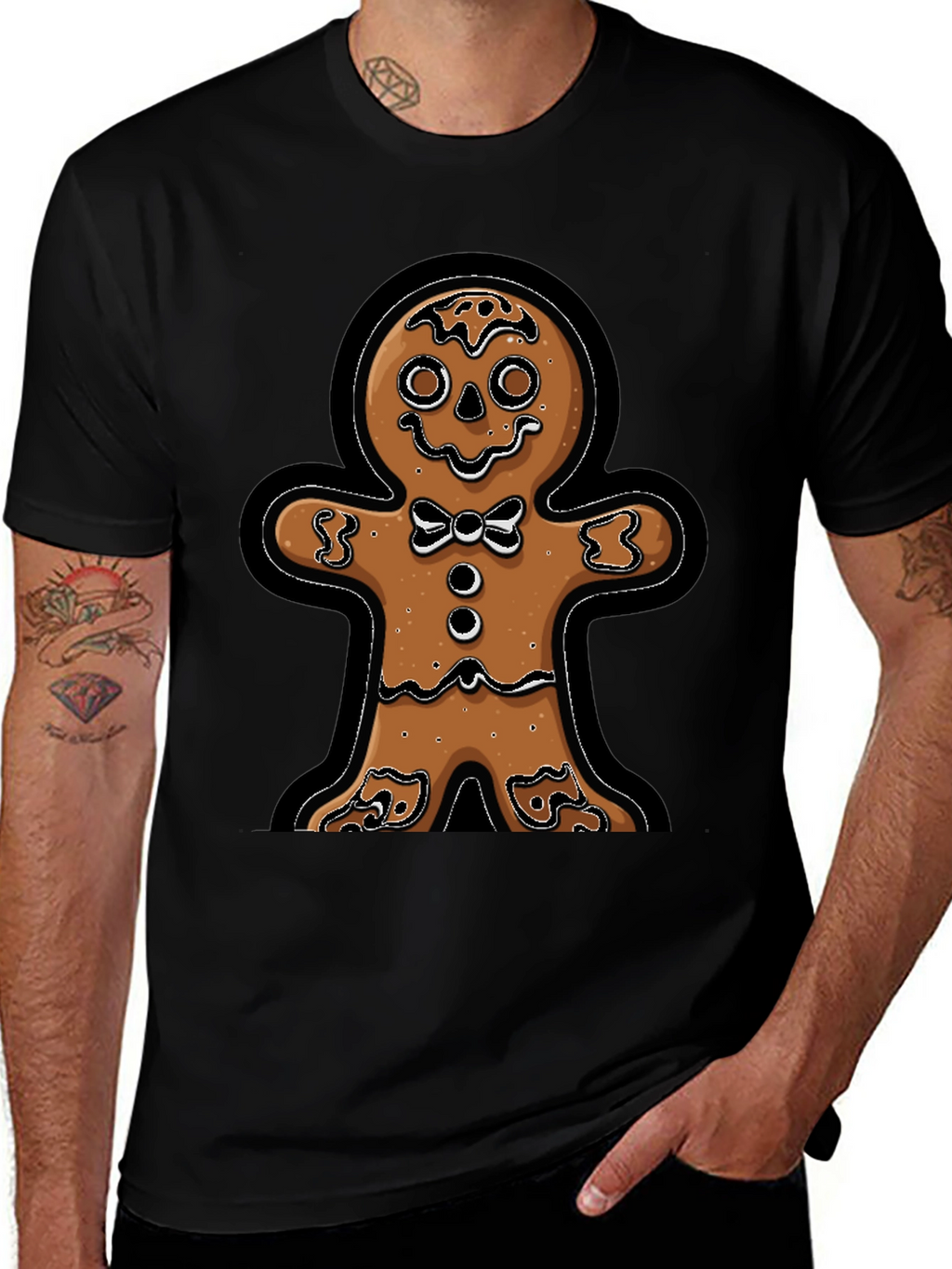 Gingerbread Man T-Shirt - Festive Holiday Apparel