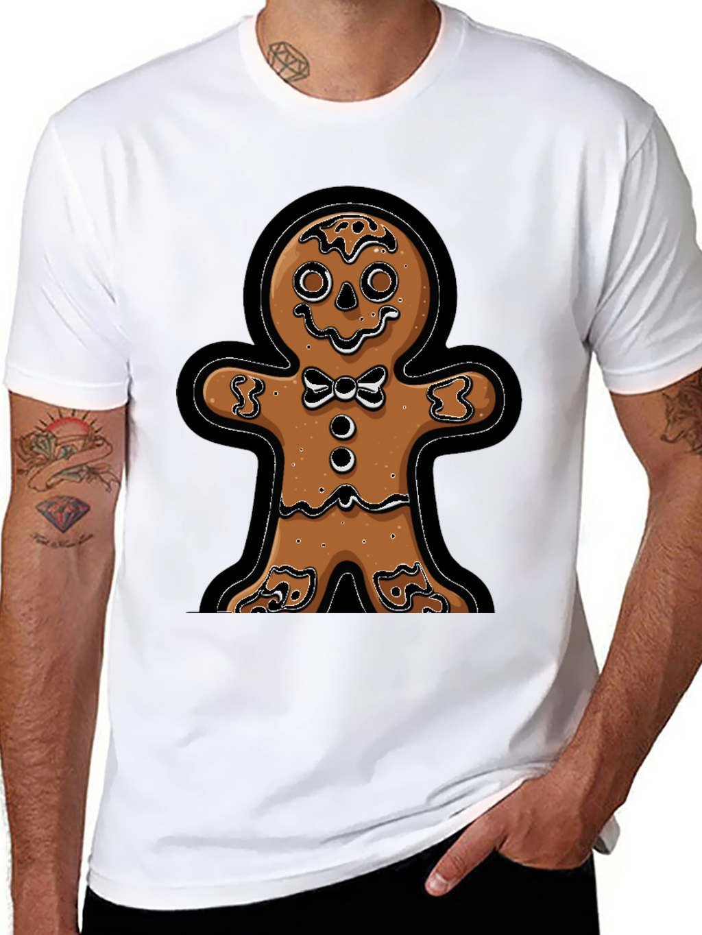 Gingerbread Man T-Shirt - Festive Holiday Apparel