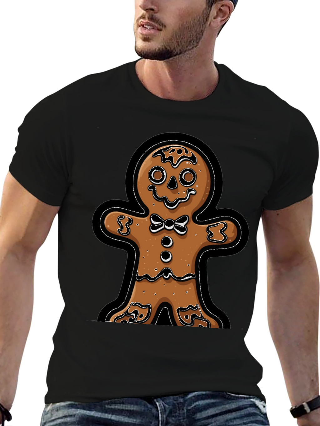 Gingerbread Man T-Shirt - Festive Holiday Apparel