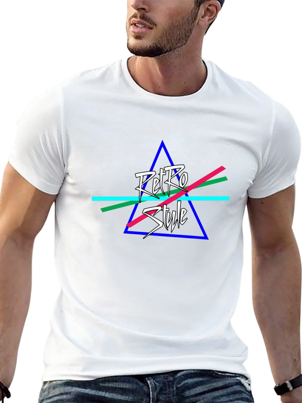 Retro Style Black T-Shirt