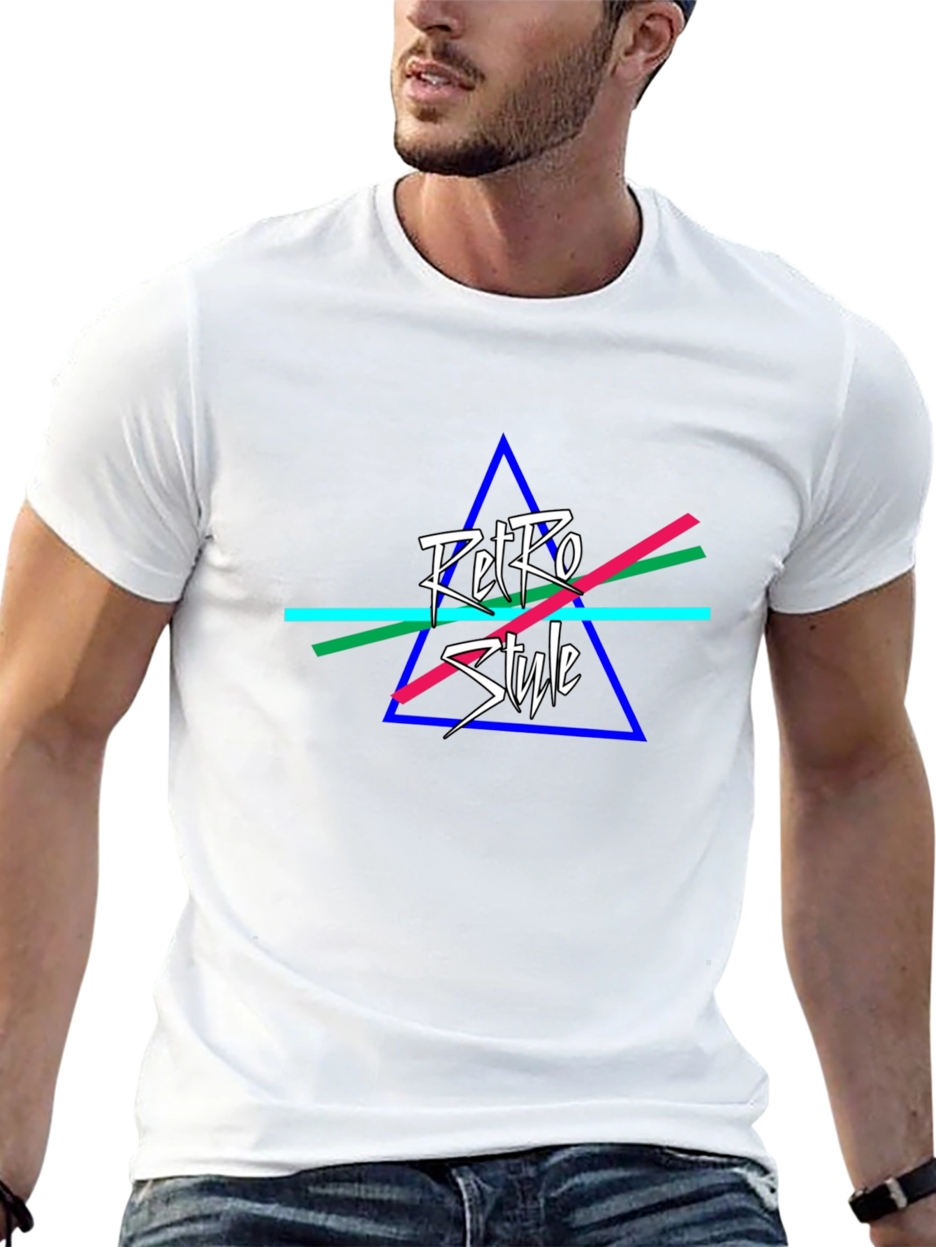 Retro Style Black T-Shirt