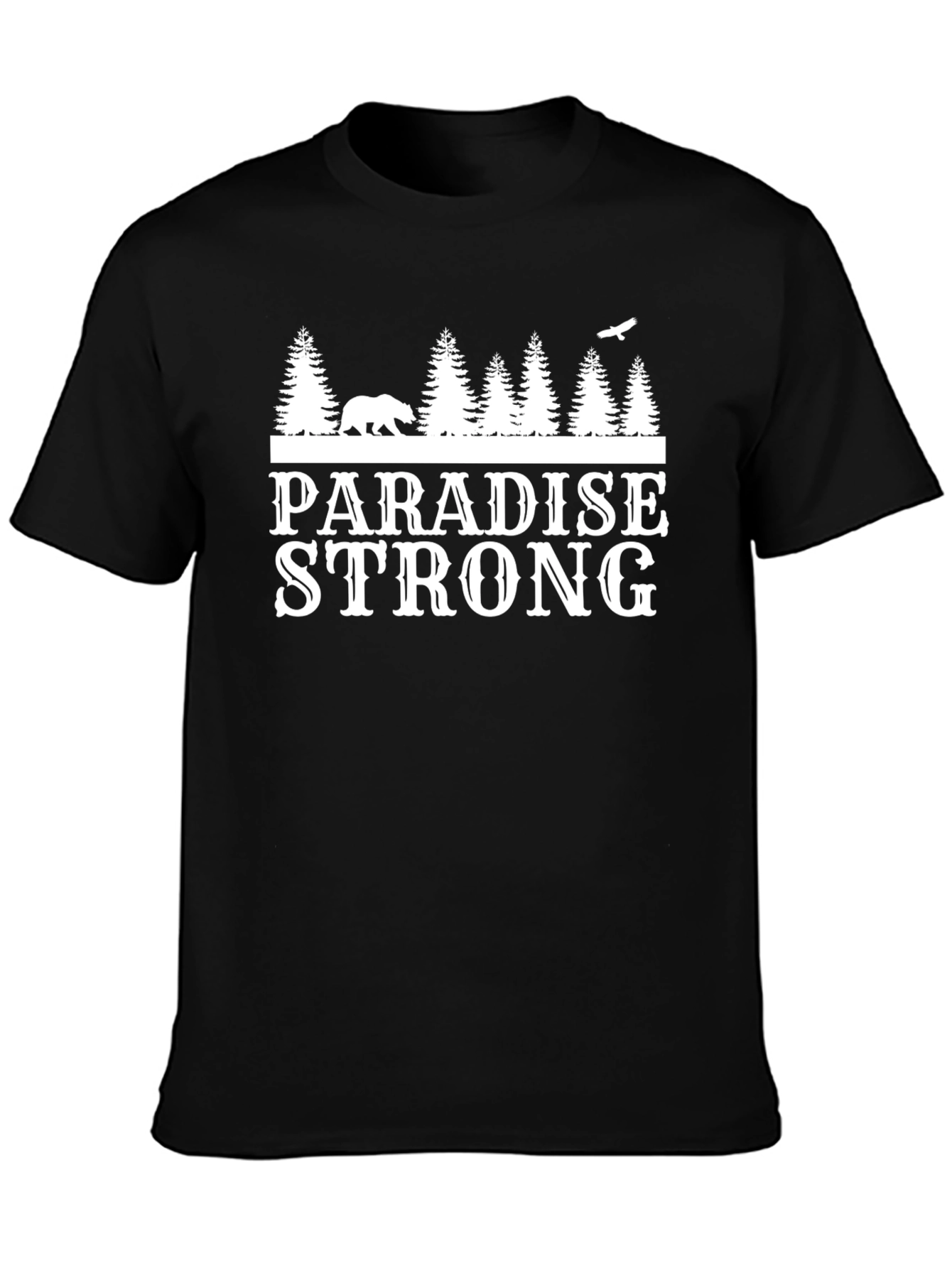 Paradise Strong Graphic Tee - Nature Inspired Design