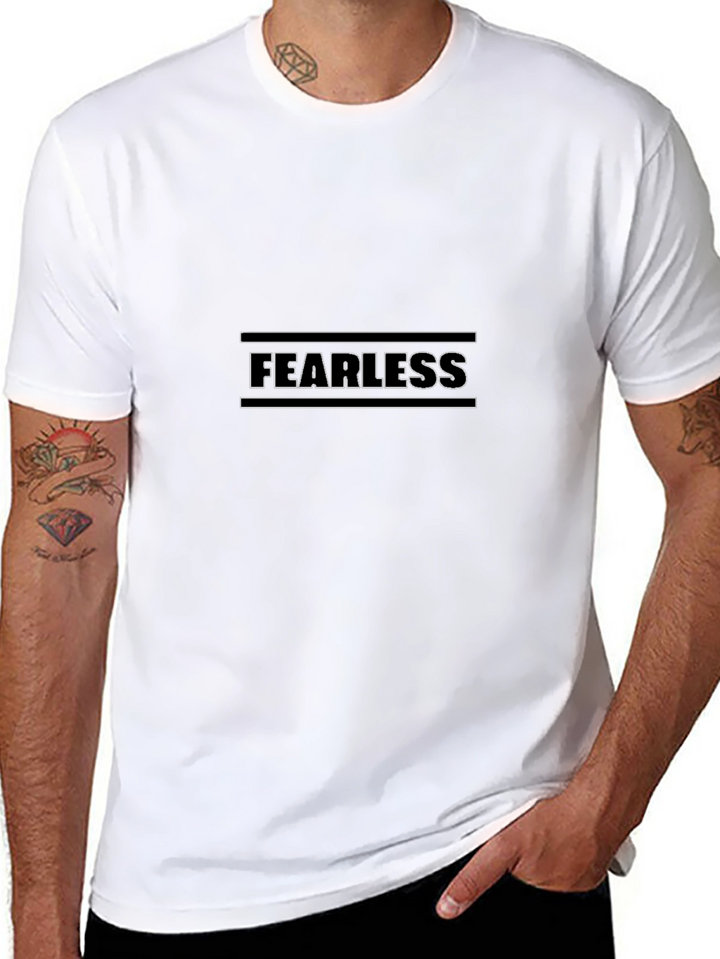 Fearless Black Graphic Tee
