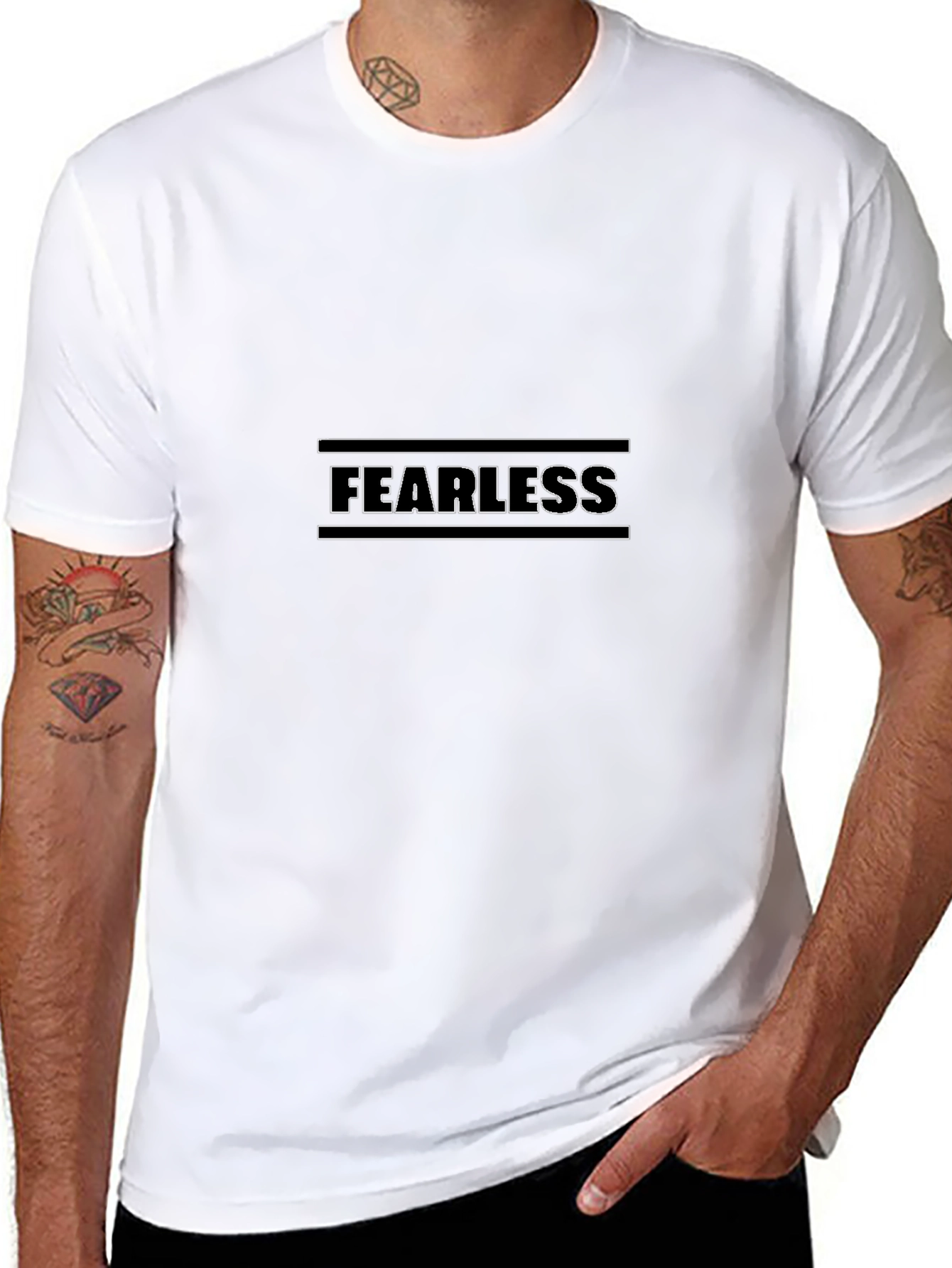 Fearless Black Graphic Tee