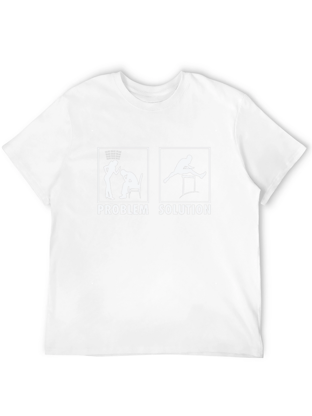 Problem Solution Graphic Tee - Black Humor T-Shirt