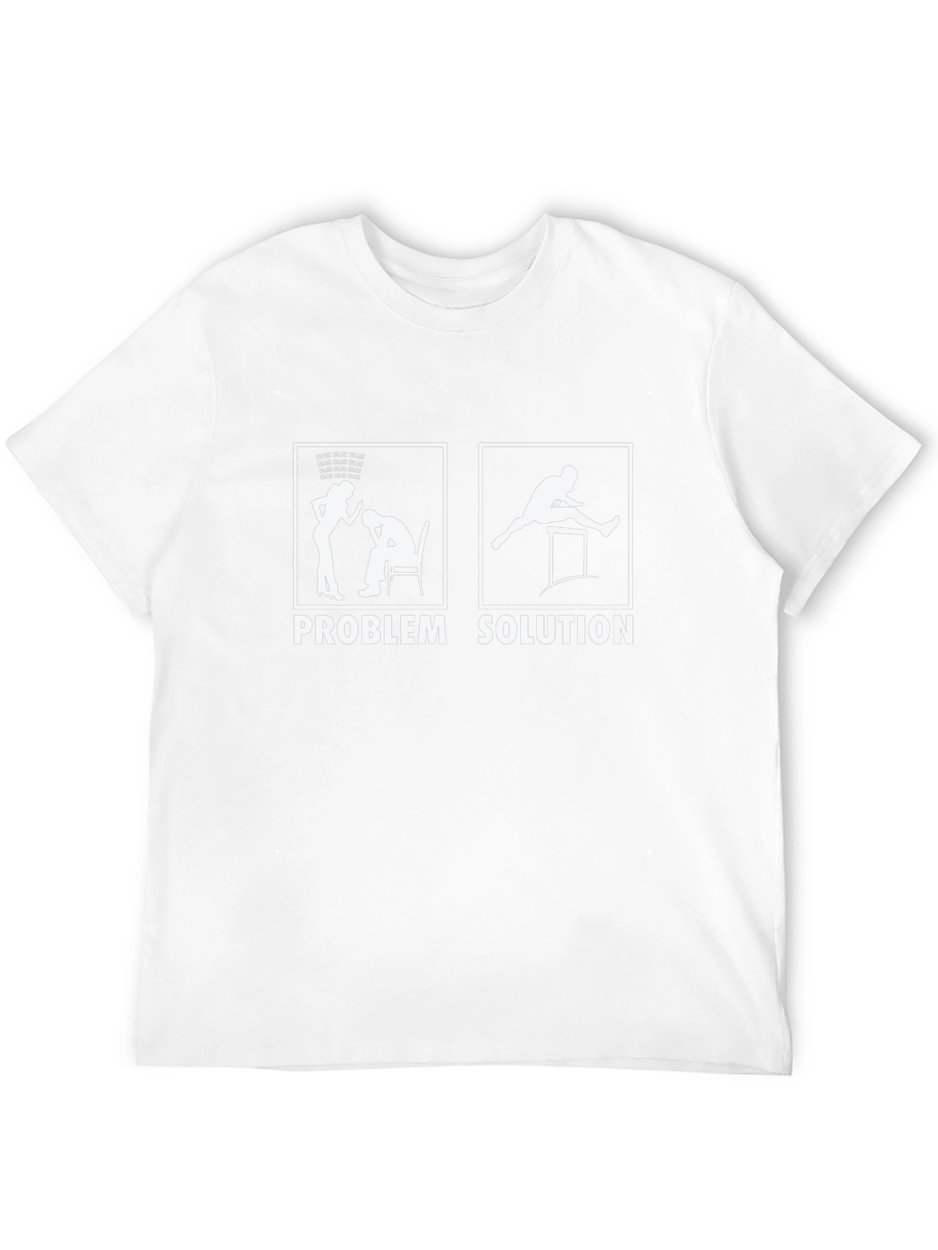 Problem Solution Graphic Tee - Black Humor T-Shirt