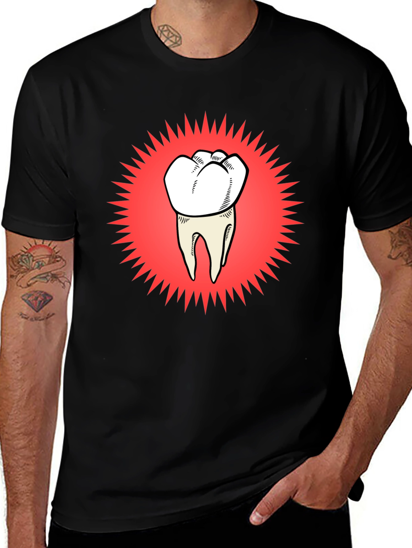 Tooth Graphic Tee - Funny Dental T-Shirt
