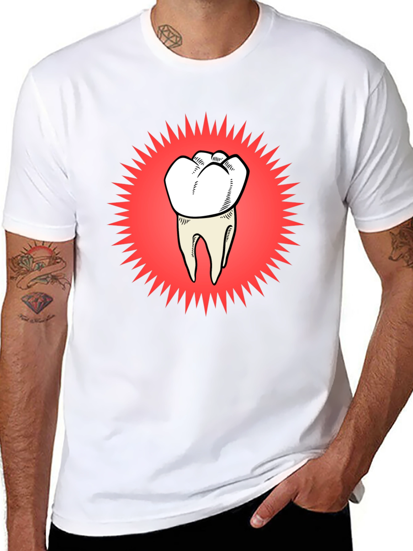 Tooth Graphic Tee - Funny Dental T-Shirt