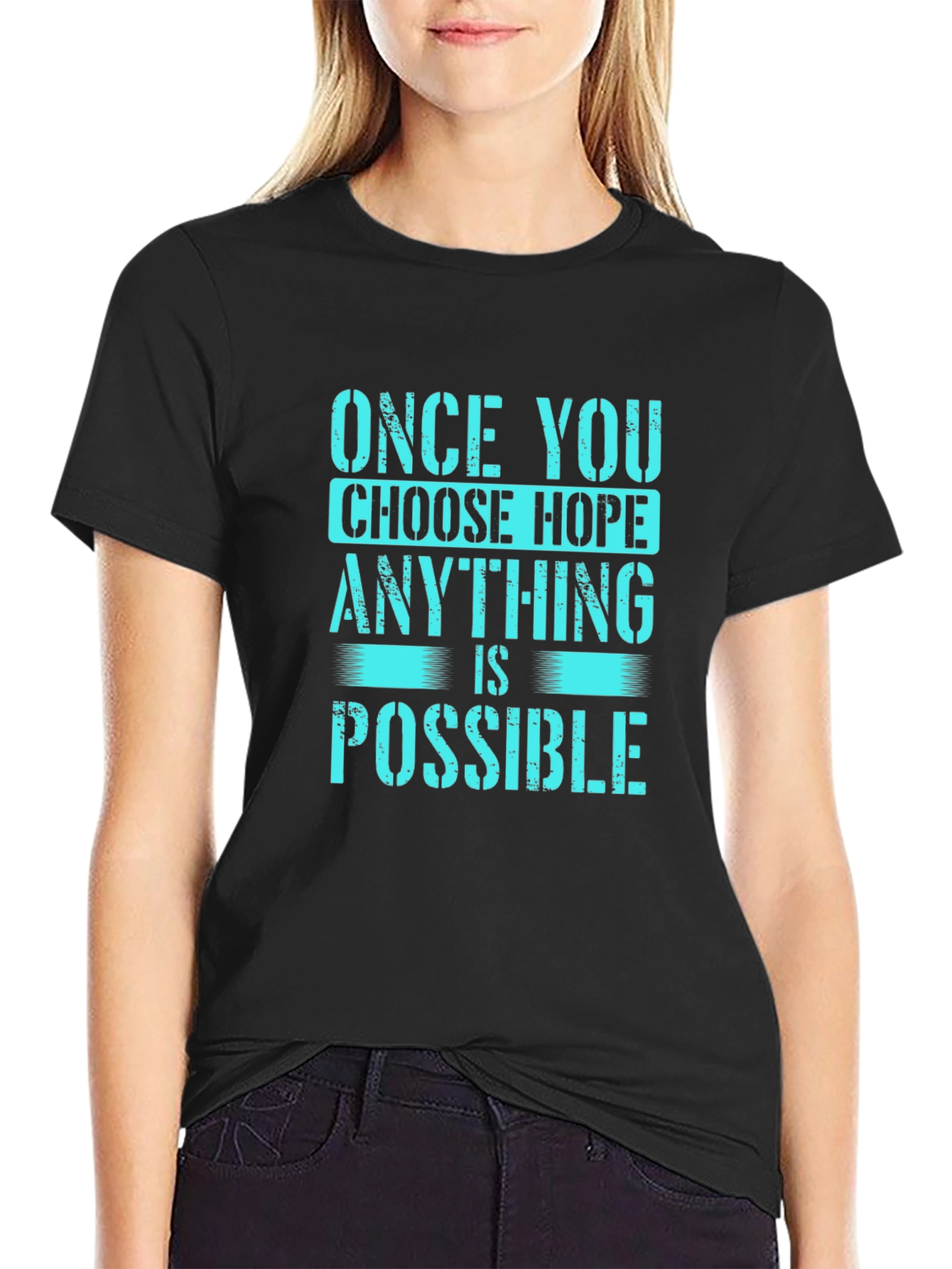 Hopeful Graphic Tee - Anything is Possible