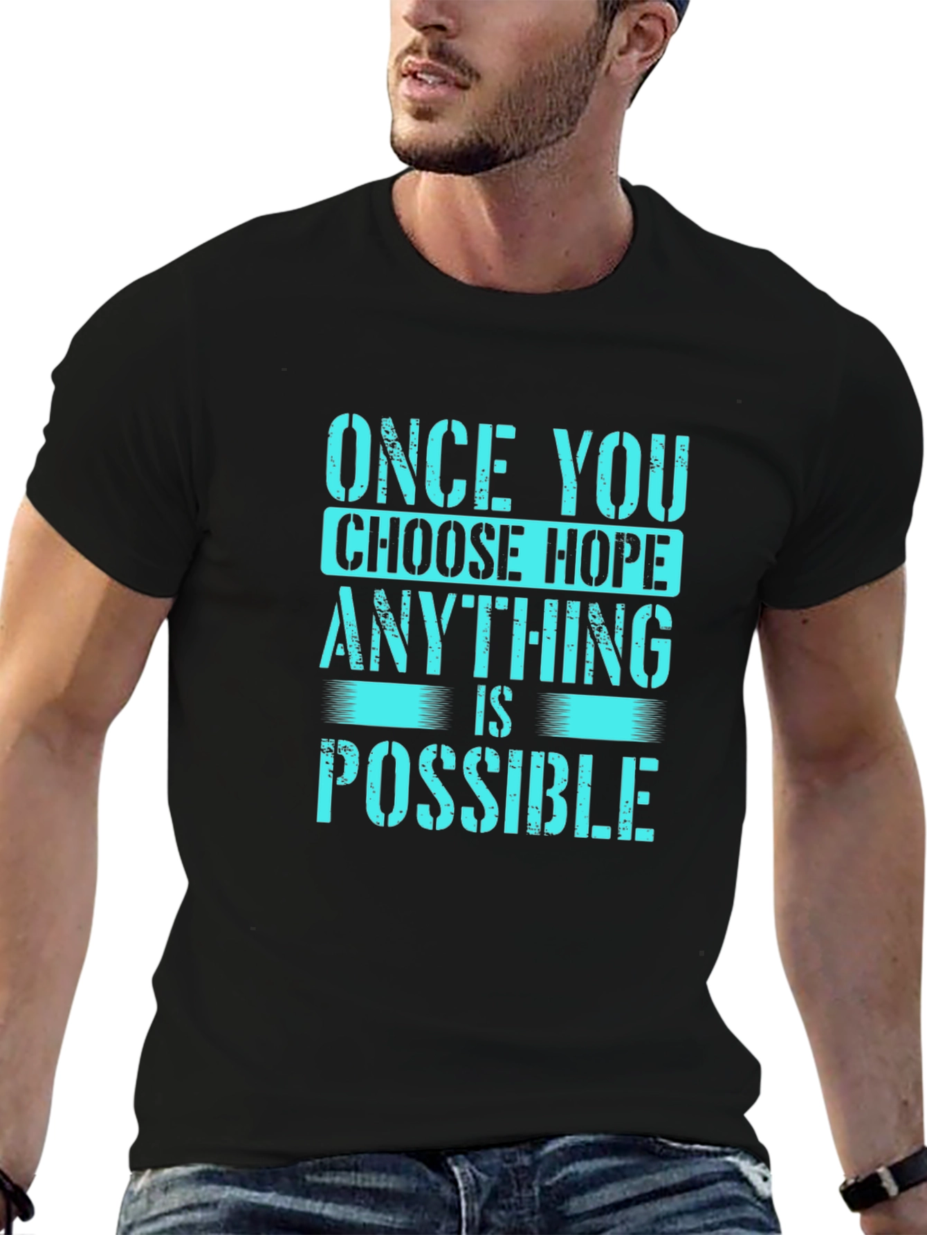 Hopeful Graphic Tee - Anything is Possible