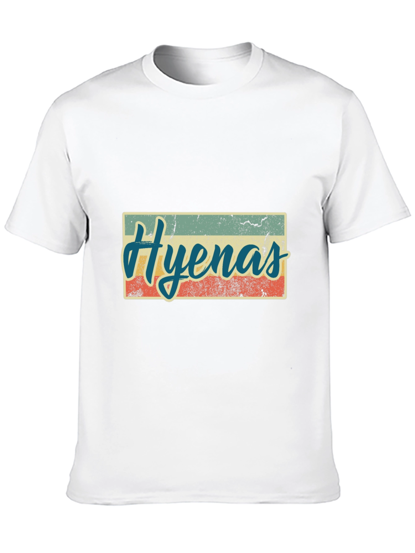 Retro Hyenas Graphic T-Shirt - Black