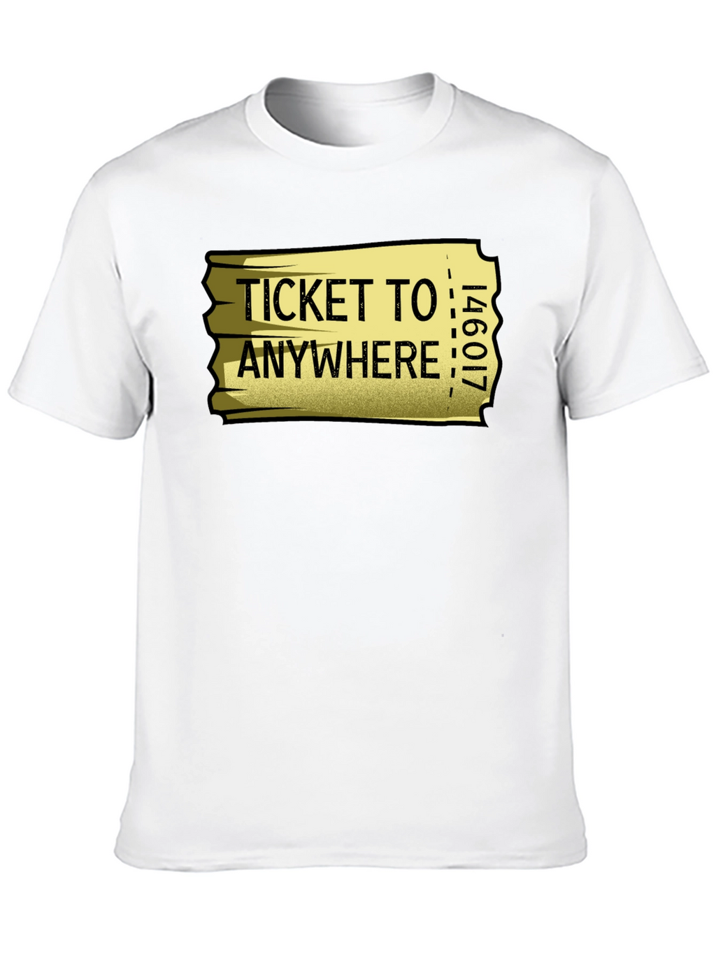 Ticket to Anywhere Graphic T-Shirt - Black