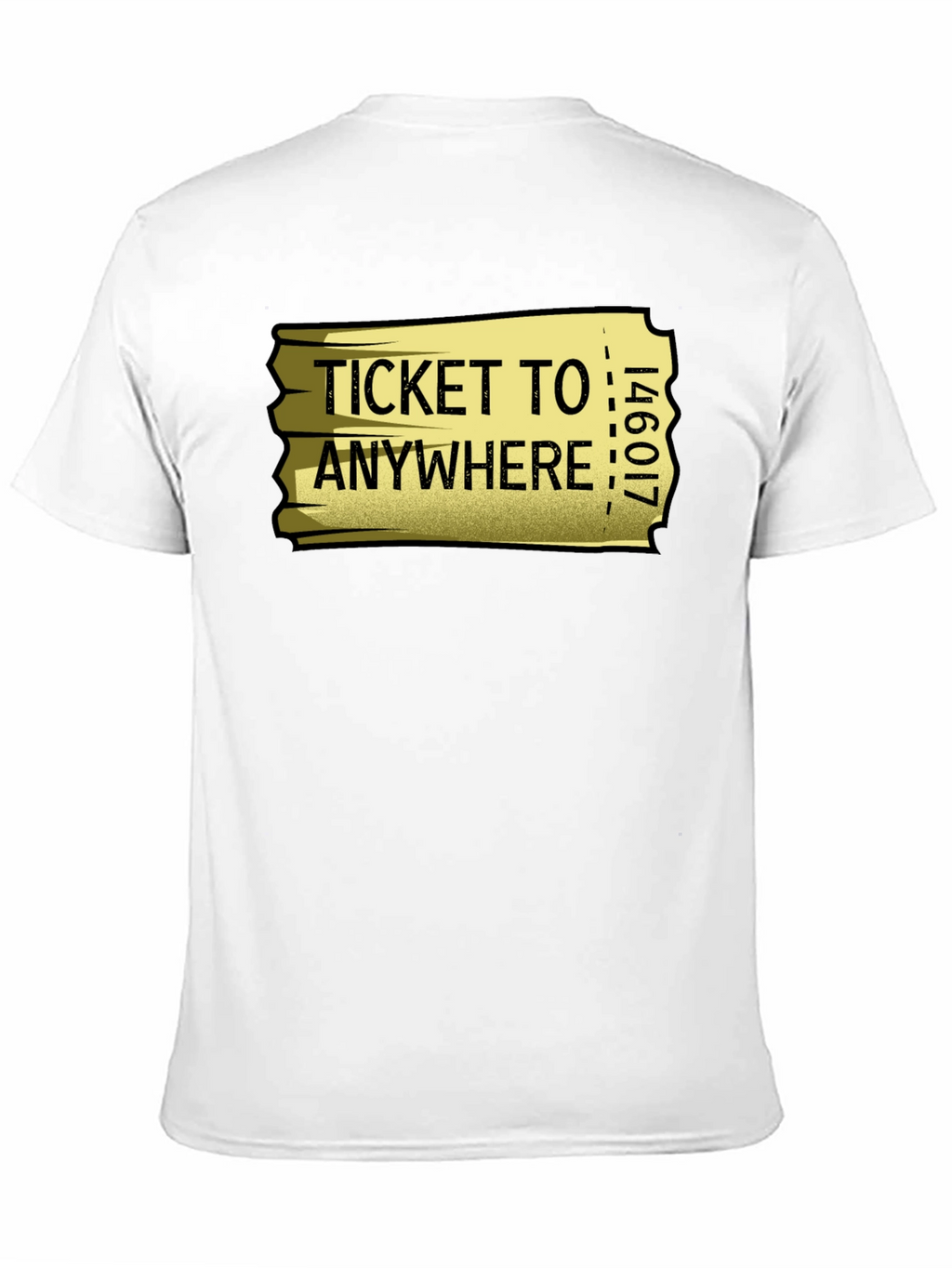 Ticket to Anywhere Graphic T-Shirt - Black