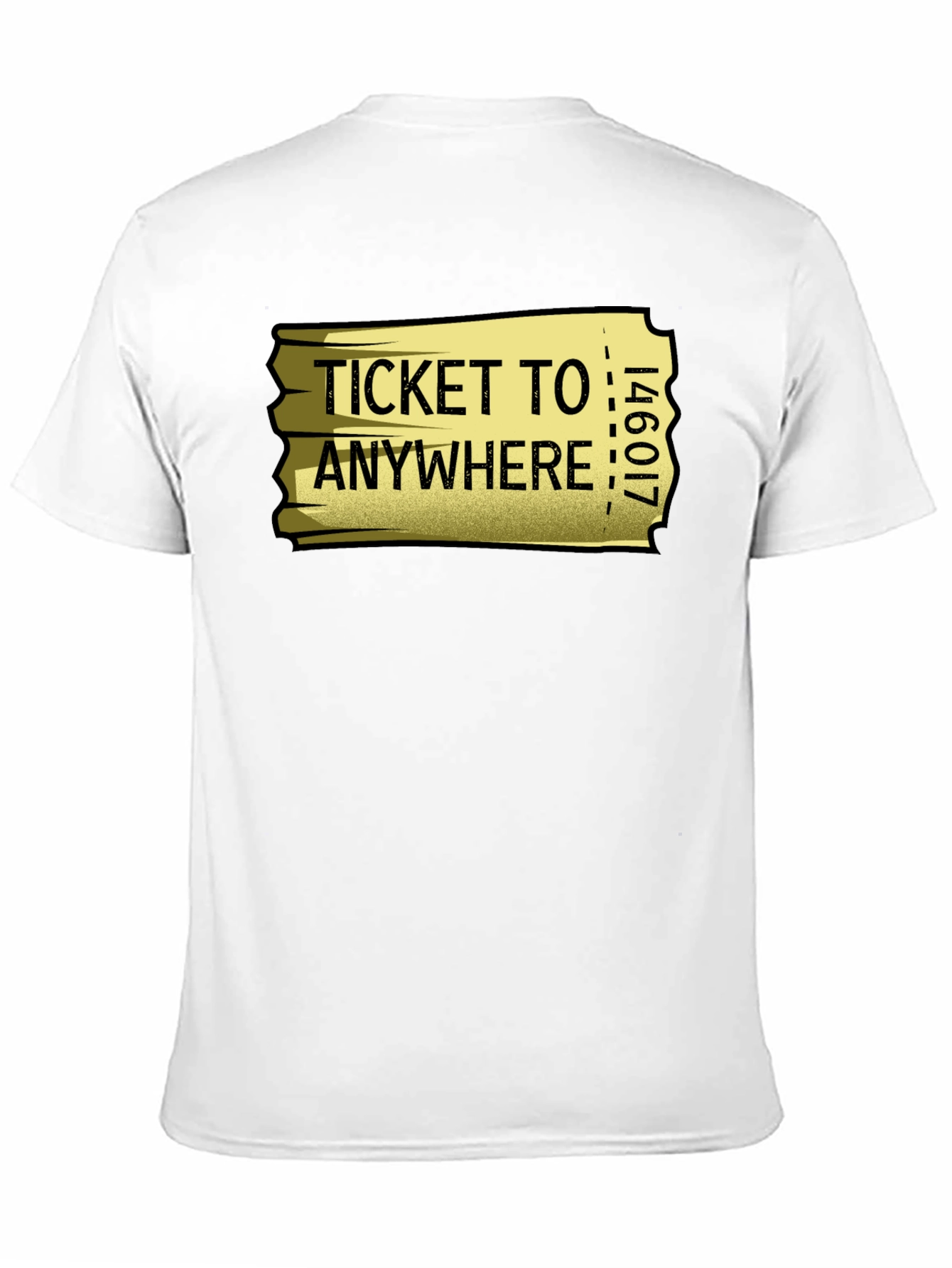 Ticket to Anywhere Graphic T-Shirt - Black