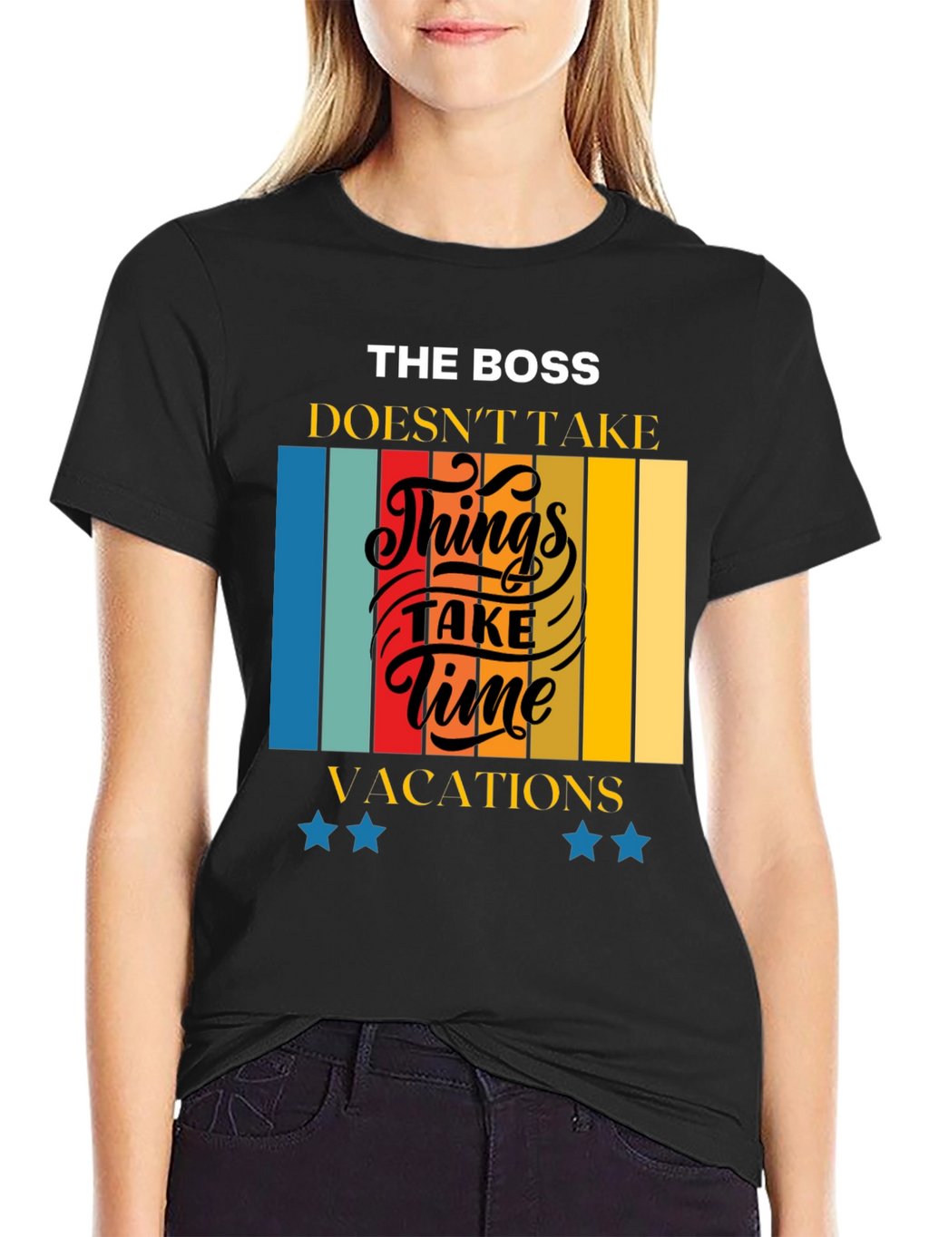 The Boss Doesnt Take Time Retro T-Shirt