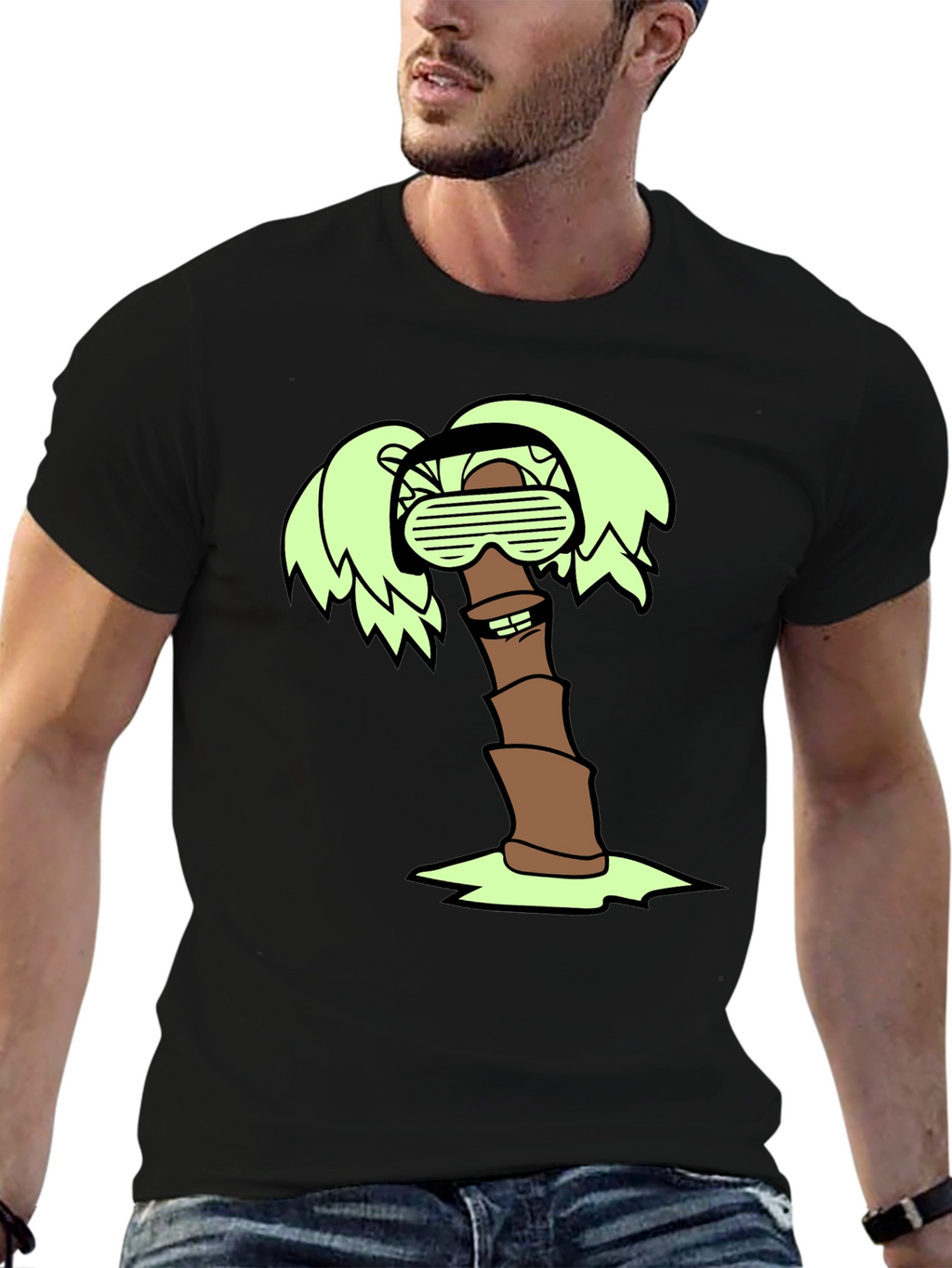 Cool Palm Tree Graphic T-Shirt