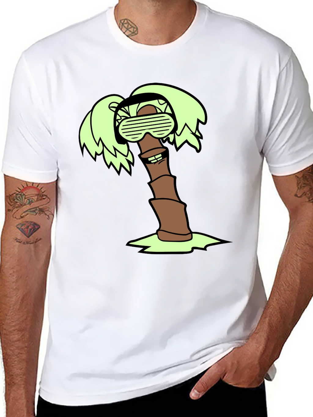 Cool Palm Tree Graphic T-Shirt