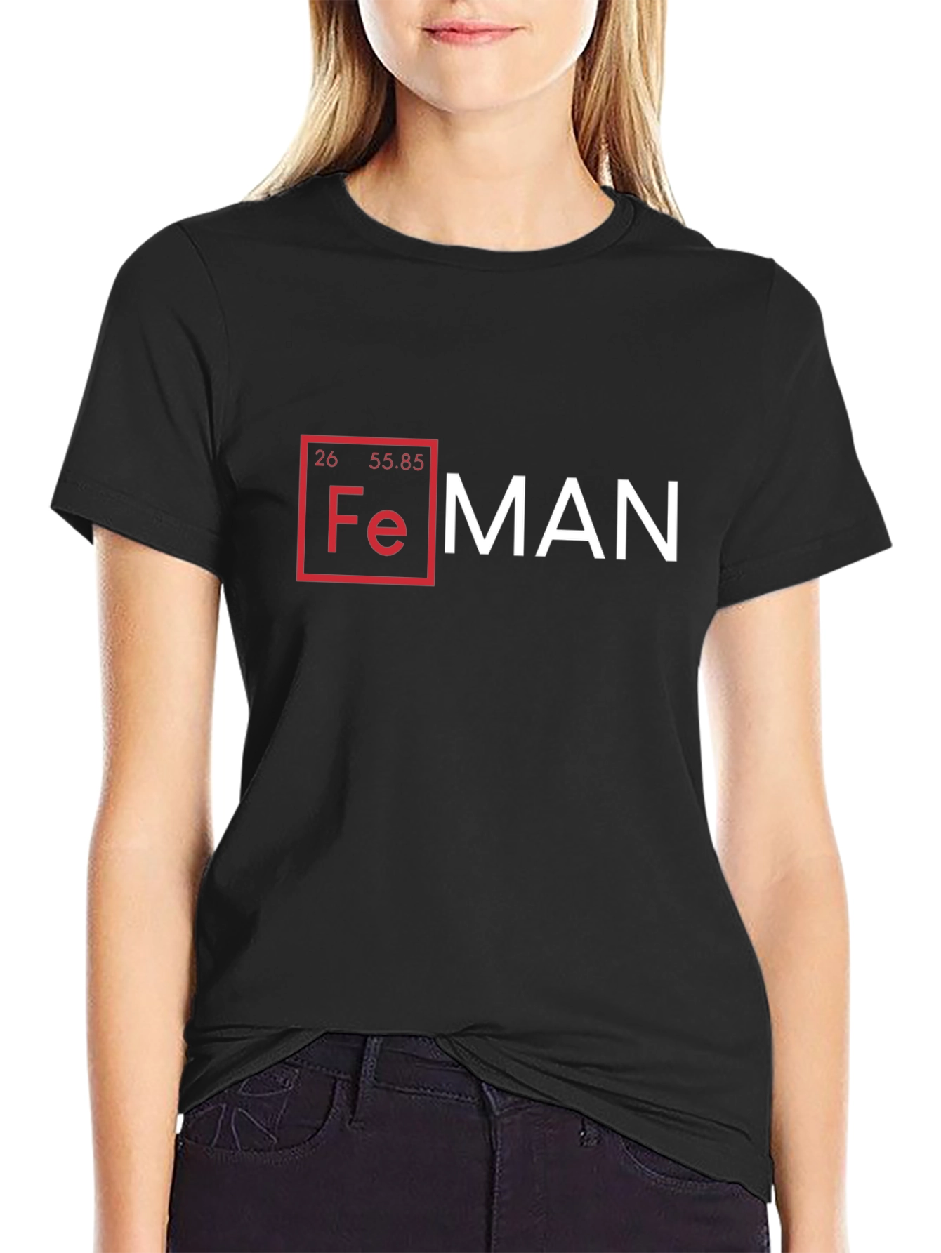 Fe Man T-Shirt: Iron Man Inspired Chemistry Tee
